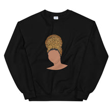 Load image into Gallery viewer, Cheetah Print Headwrap Queen Unisex Sweatshirt